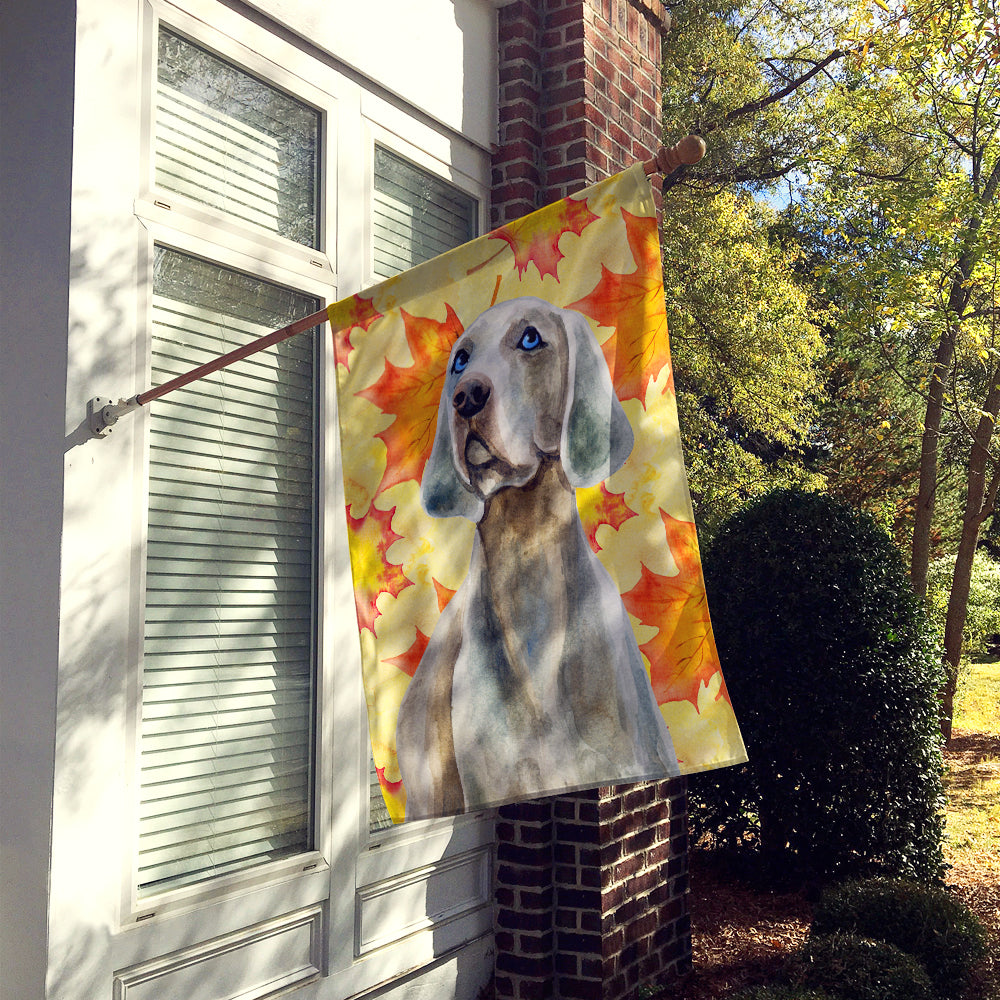 Weimaraner Fall Flag Canvas House Size BB9935CHF  the-store.com.