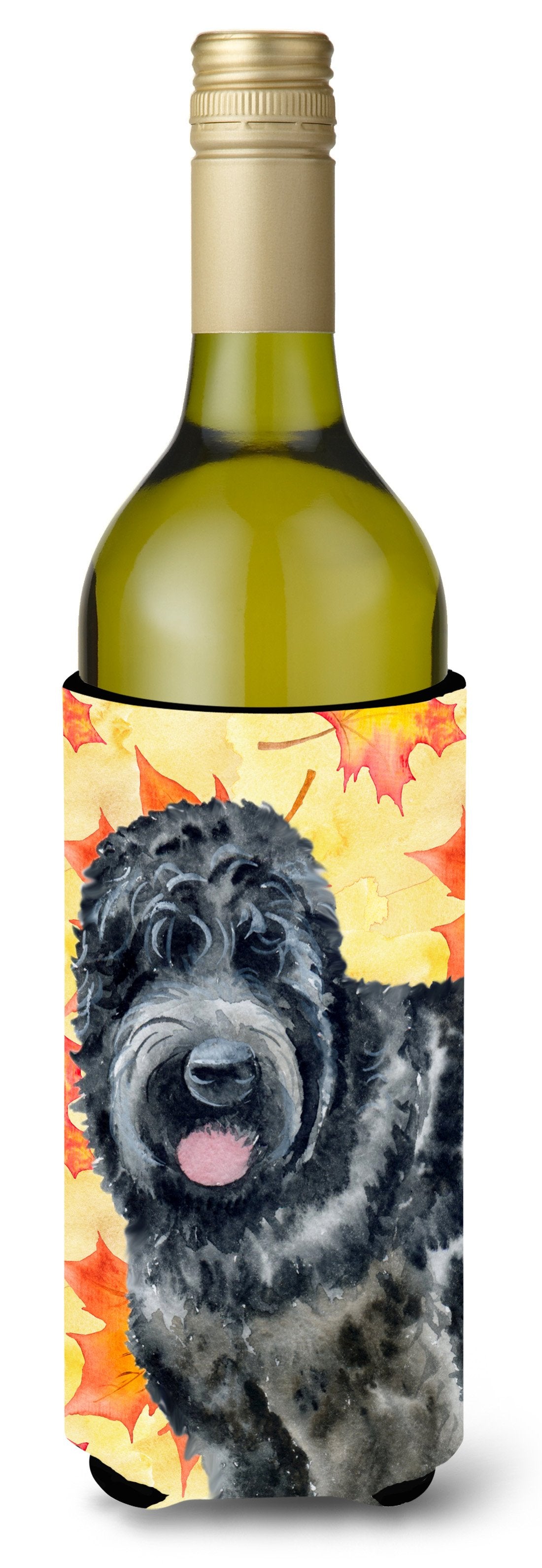 Black Russian Terrier Fall Wine Bottle Beverge Insulator Hugger BB9938LITERK by Caroline&#39;s Treasures