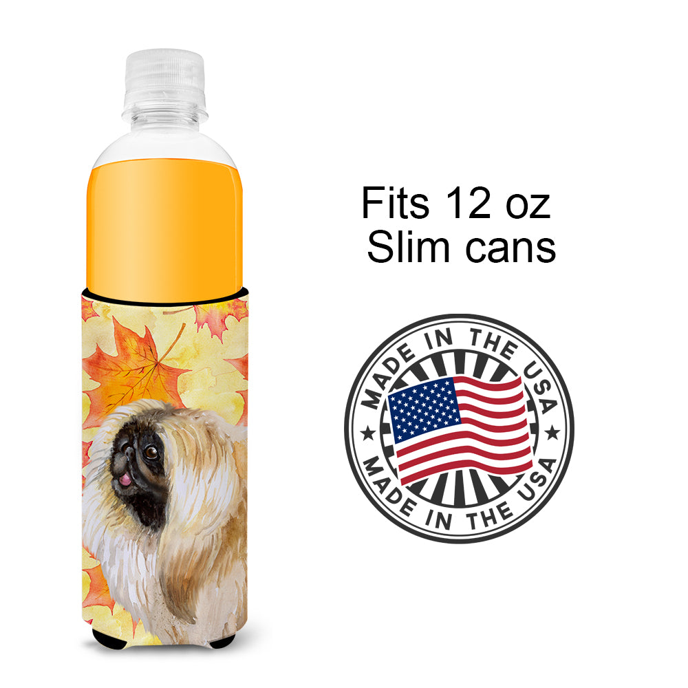 Pekingese Fall  Ultra Hugger for slim cans BB9942MUK  the-store.com.