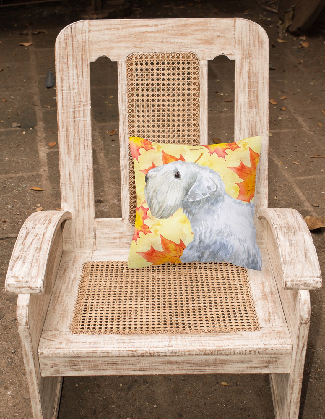 Caroline's Treasures Sealyham Terrier Fall Fabric Decorative Pillow BB9945PW1818