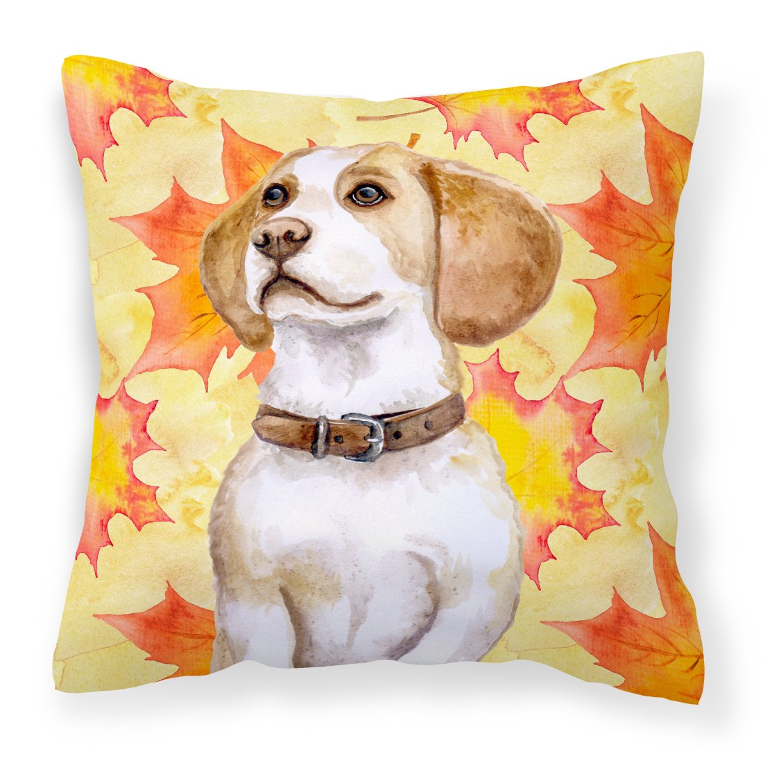 Beagle Fall Fabric Decorative Pillow BB9947PW1818 by Caroline&#39;s Treasures
