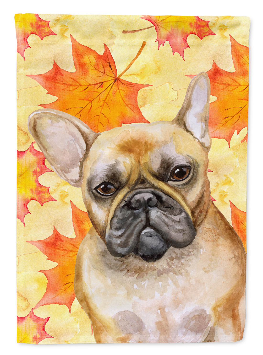 French Bulldog Fall Flag Canvas House Size BB9949CHF  the-store.com.
