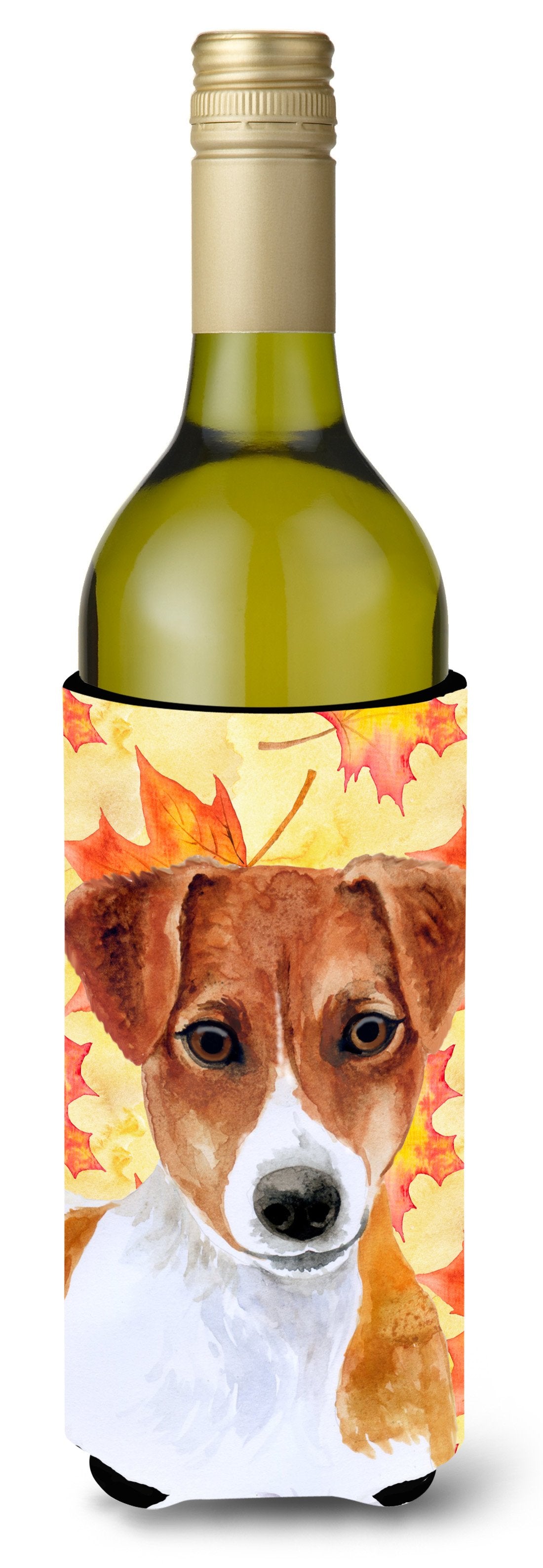 Jack Russell Terrier Fall Wine Bottle Beverge Insulator Hugger BB9950LITERK by Caroline&#39;s Treasures