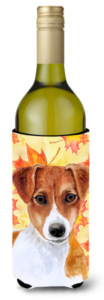 Jack Russell Terrier Fall Wine Bottle Beverge Insulator Hugger BB9950LITERK by Caroline's Treasures