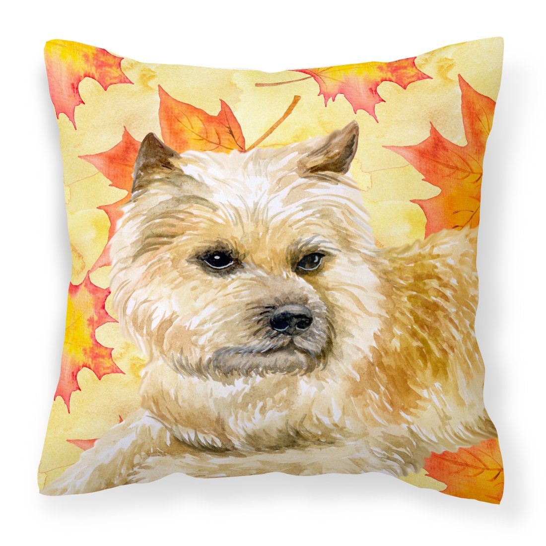 Cairn Terrier Fall Fabric Decorative Pillow BB9951PW1818 by Caroline&#39;s Treasures