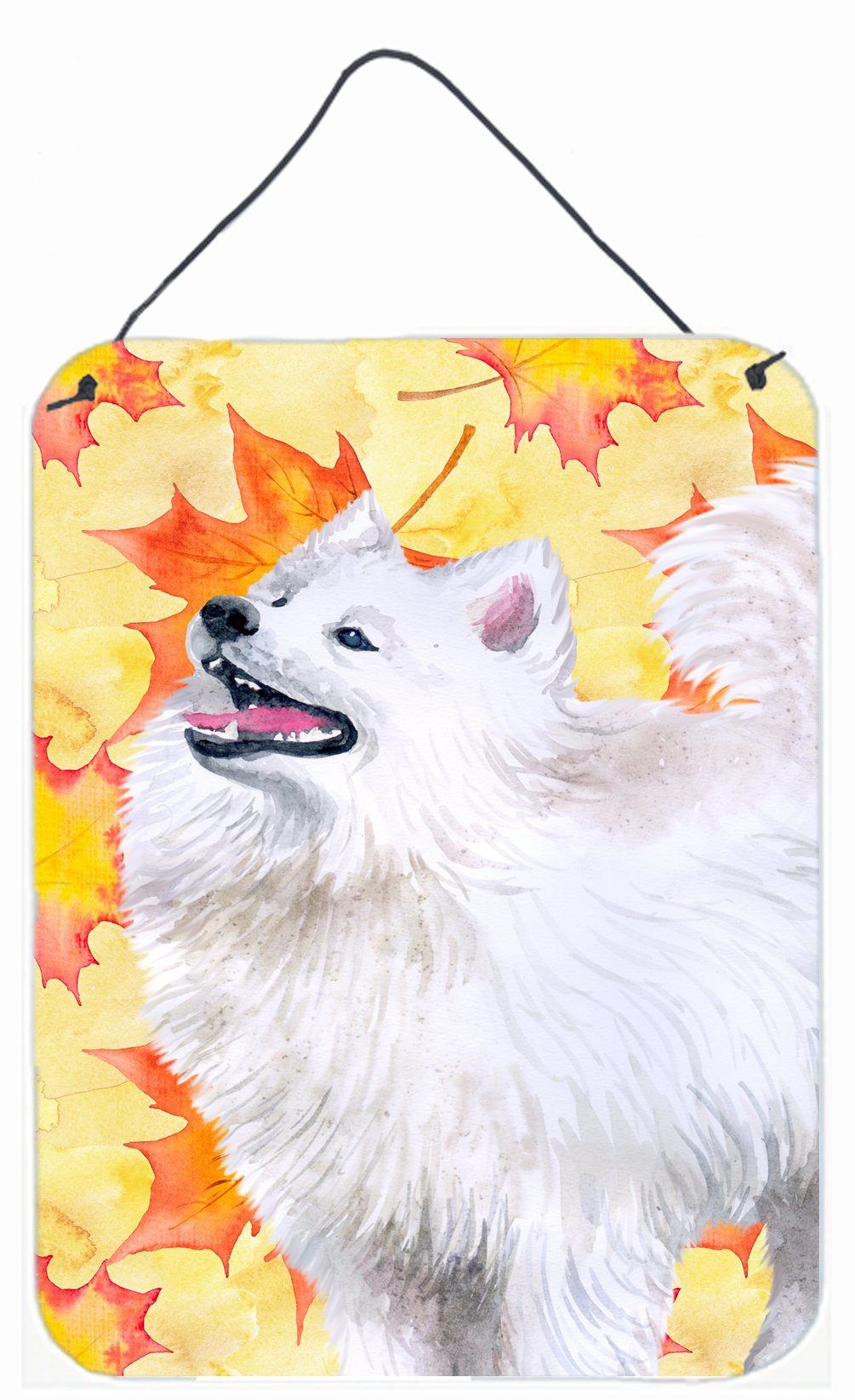 Samoyed Fall Wall or Door Hanging Prints BB9952DS1216 by Caroline&#39;s Treasures