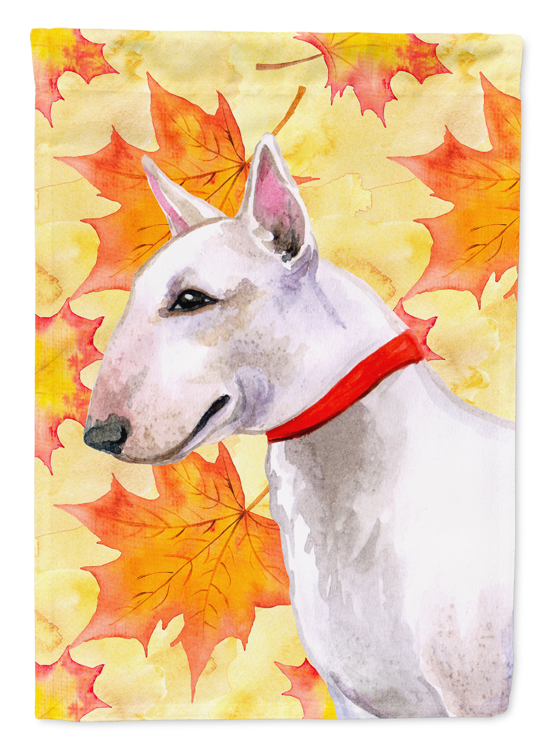 Bull Terrier Fall Flag Canvas House Size BB9954CHF