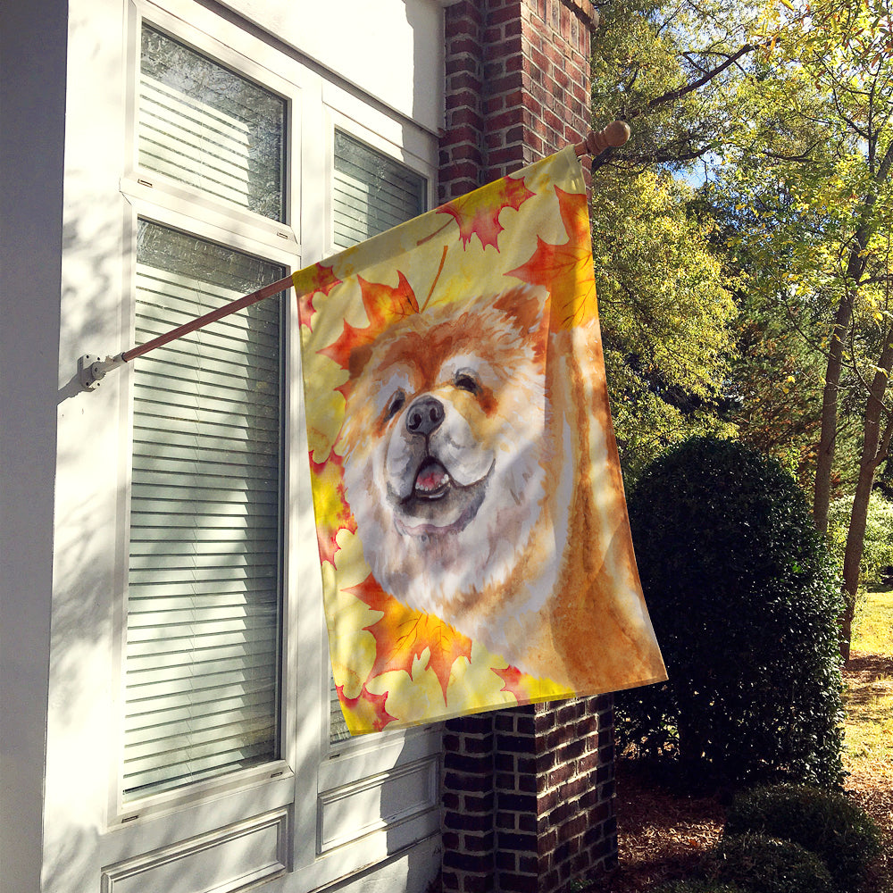 Chow Chow Fall Flag Canvas House Size BB9956CHF  the-store.com.