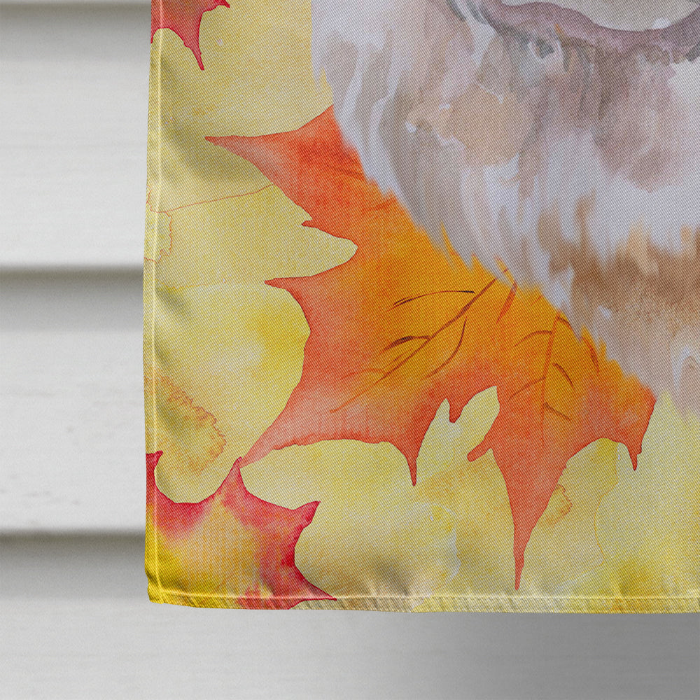 Chow Chow Fall Flag Canvas House Size BB9956CHF  the-store.com.