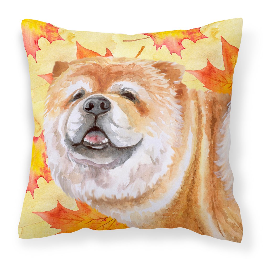 Chow Chow Fall Fabric Decorative Pillow BB9956PW1818 by Caroline&#39;s Treasures