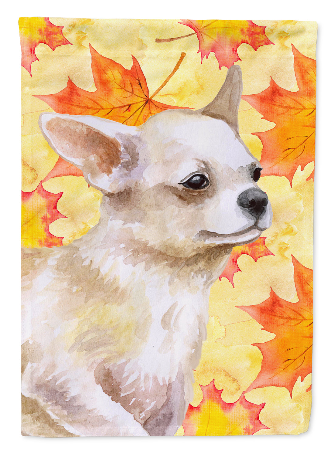 Chihuahua Leg up Fall Flag Canvas House Size BB9958CHF  the-store.com.