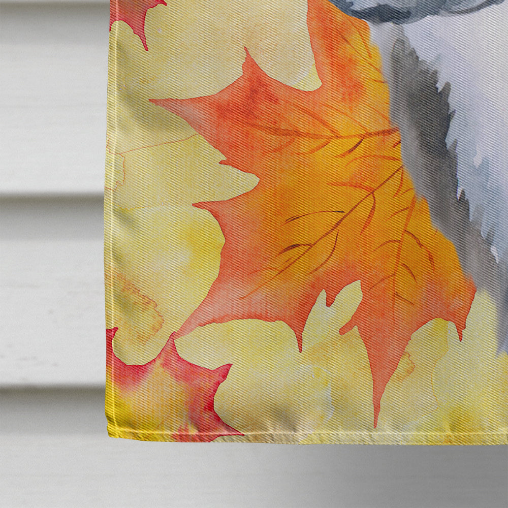 Newfoundland Puppy Fall Flag Canvas House Size BB9960CHF  the-store.com.