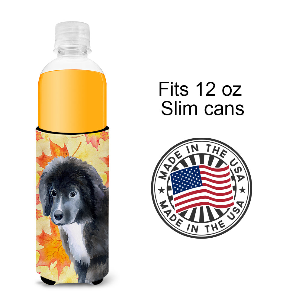 Newfoundland Puppy Fall  Ultra Hugger for slim cans BB9960MUK  the-store.com.