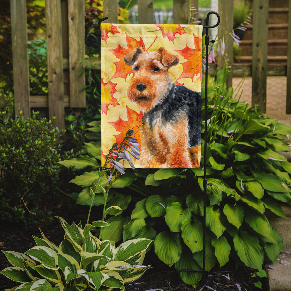 Welsh Terrier Fall Flag Garden Size BB9961GF