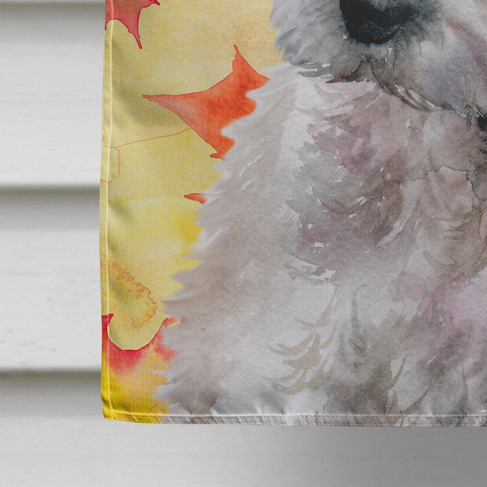 Westie Fall Flag Canvas House Size BB9962CHF