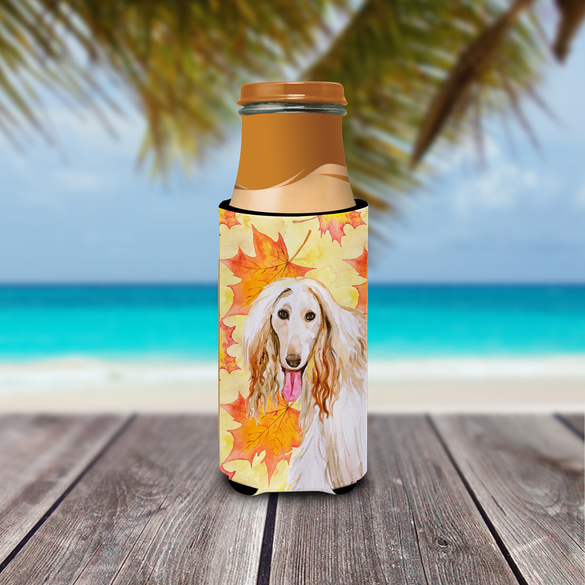 Afghan Hound Fall  Ultra Hugger for slim cans BB9963MUK  the-store.com.