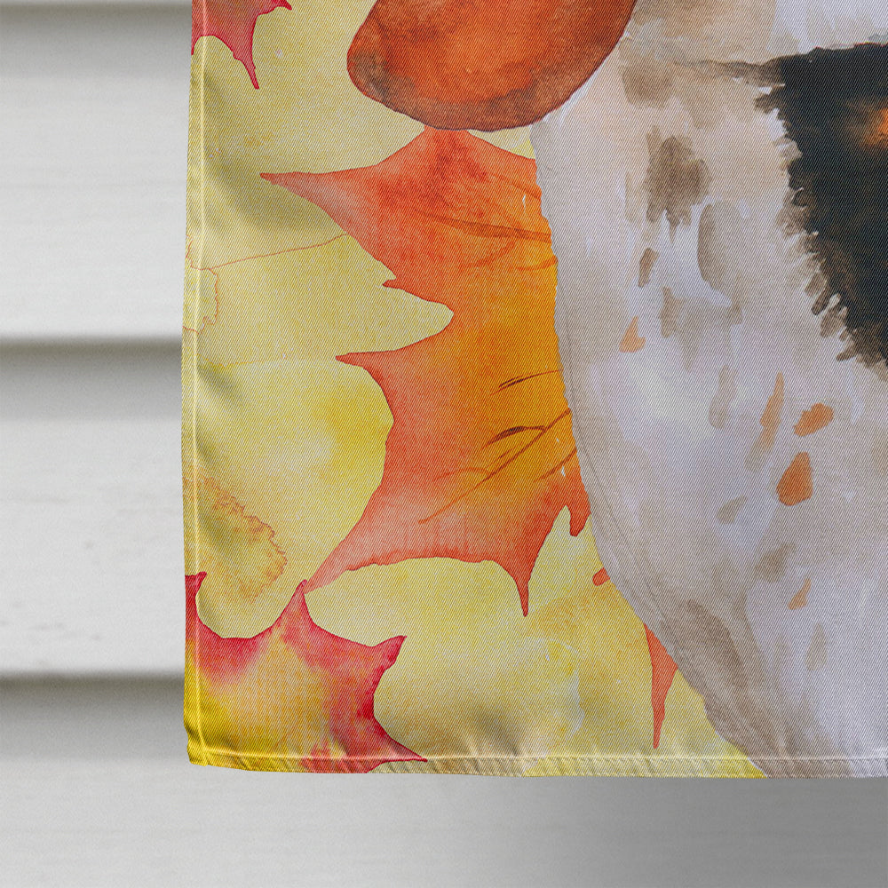 Basset Hound Fall Flag Canvas House Size BB9965CHF  the-store.com.