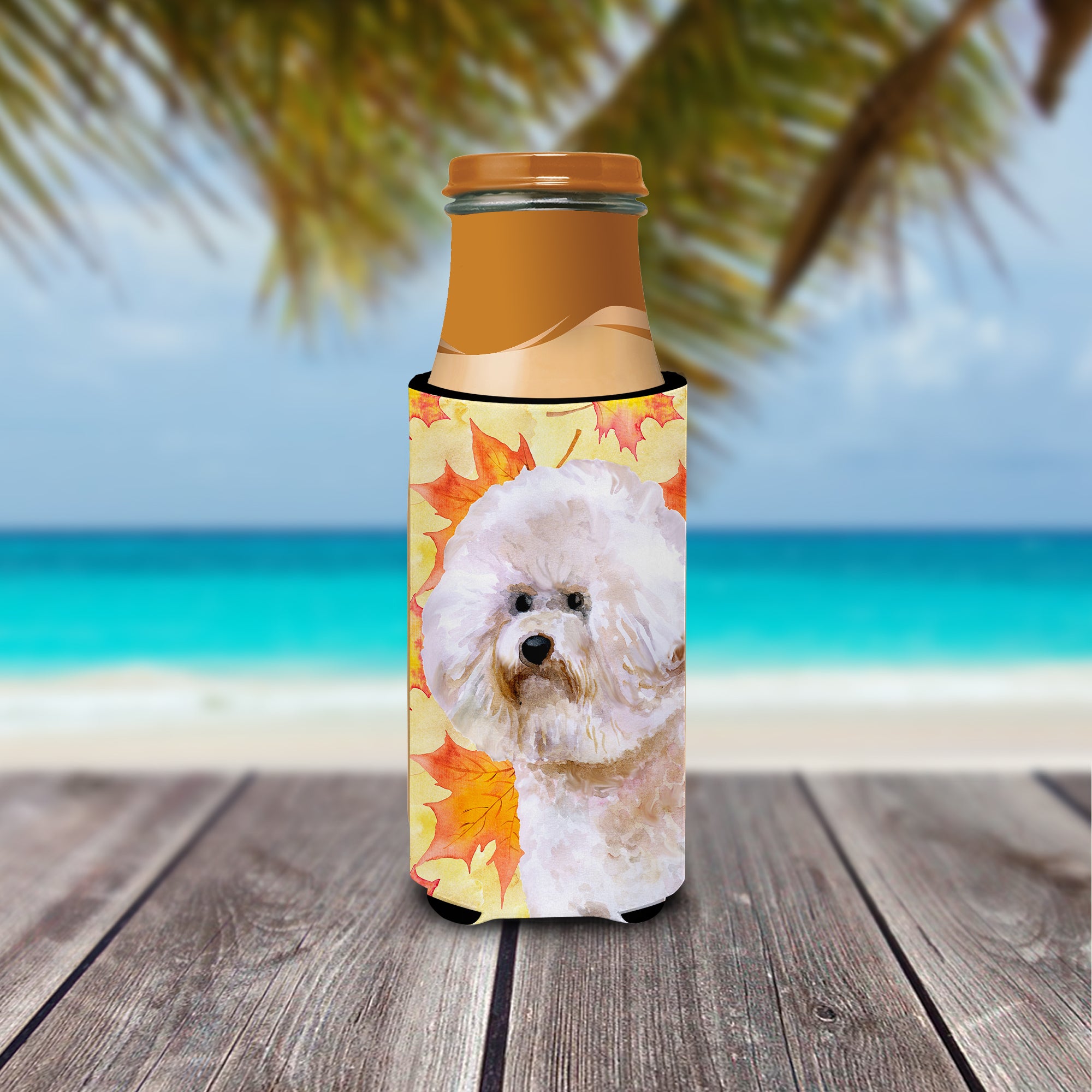 Bichon Frise #2 Fall  Ultra Hugger for slim cans BB9966MUK  the-store.com.