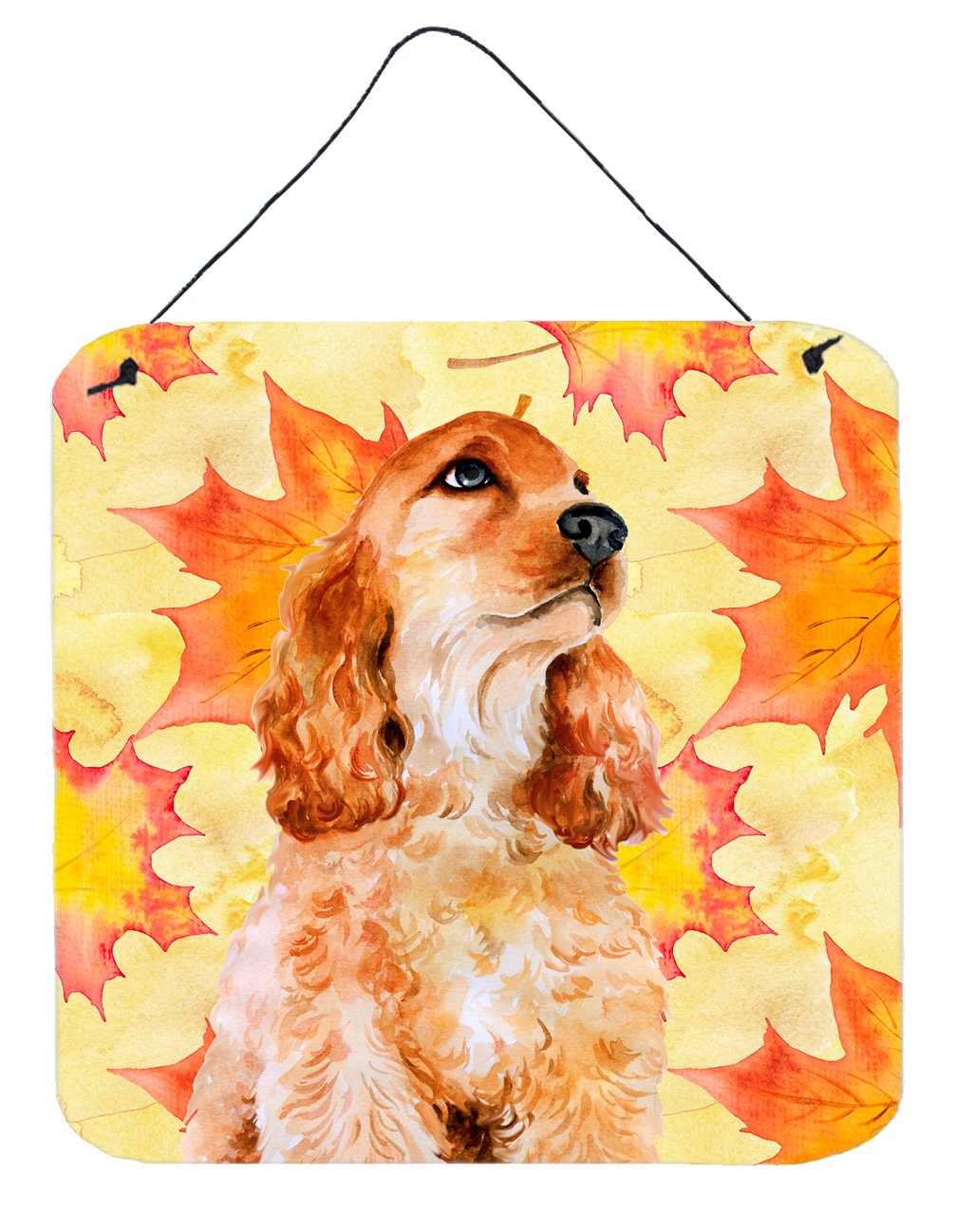Cocker Spaniel Fall Wall or Door Hanging Prints BB9967DS66 by Caroline&#39;s Treasures