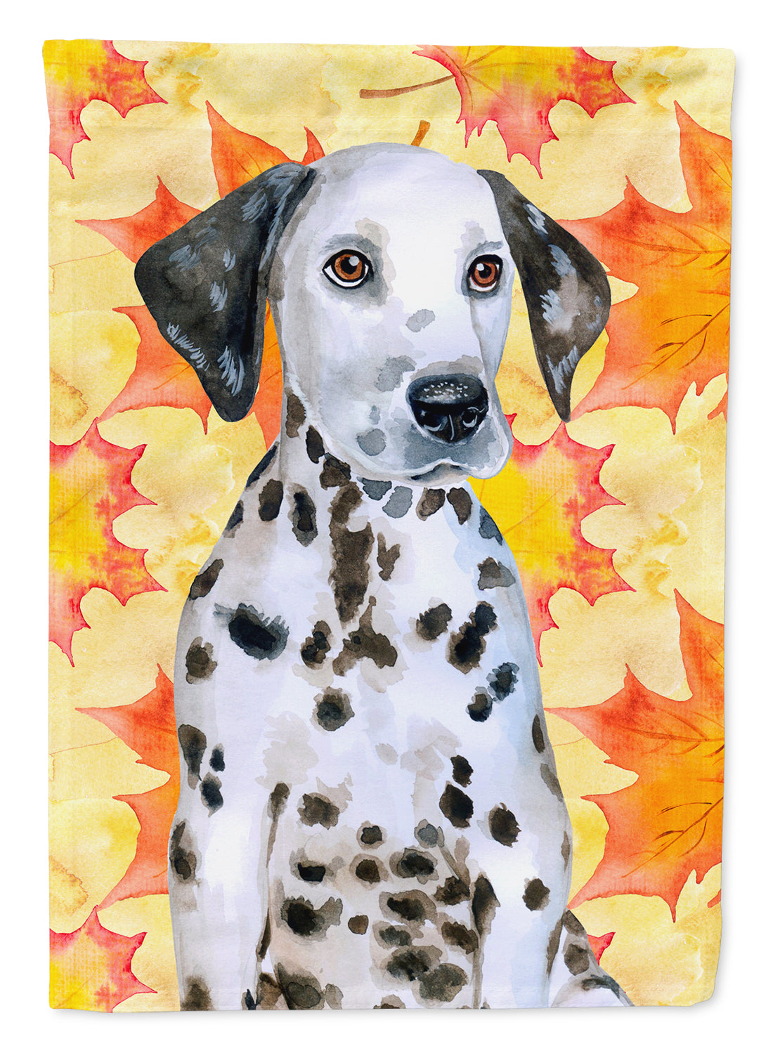 Dalmatian Puppy Fall Flag Canvas House Size BB9969CHF  the-store.com.