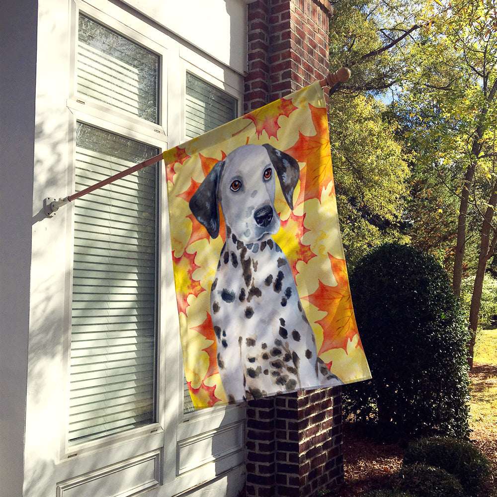 Dalmatian Puppy Fall Flag Canvas House Size BB9969CHF