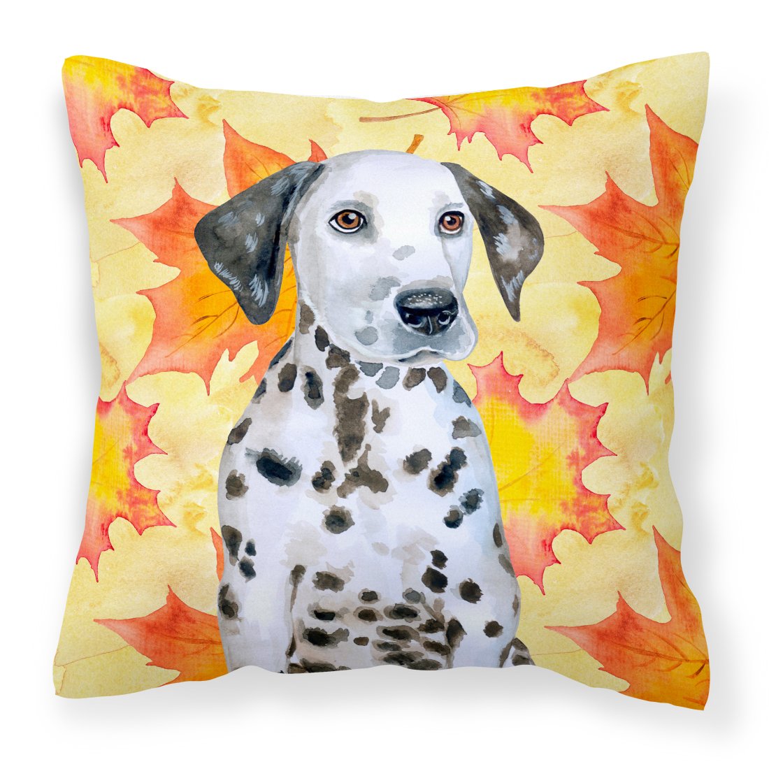 Dalmatian Puppy Fall Fabric Decorative Pillow BB9969PW1818 by Caroline&#39;s Treasures