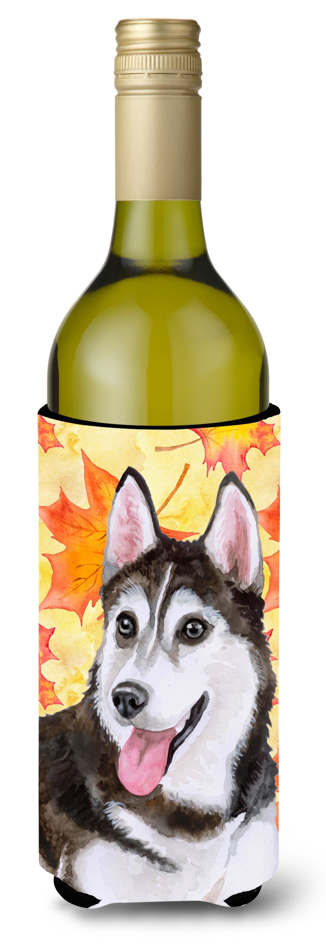 Siberian Husky #2 Fall Wine Bottle Beverge Insulator Hugger BB9973LITERK by Caroline&#39;s Treasures