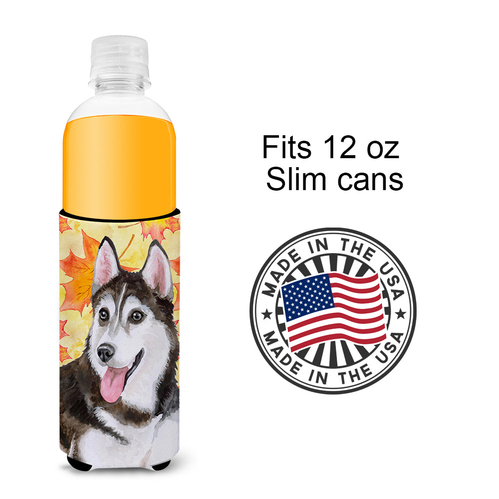Siberian Husky #2 Fall  Ultra Hugger for slim cans BB9973MUK  the-store.com.