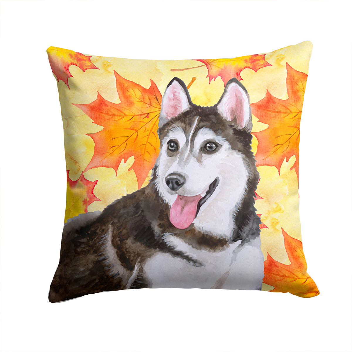 Siberian Husky #2 Fall Fabric Decorative Pillow BB9973PW1414 - the-store.com