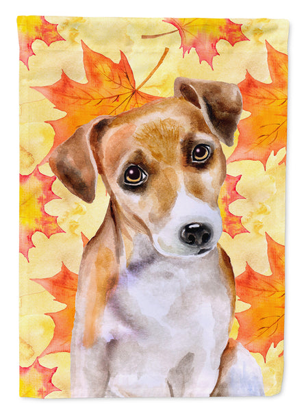 Jack Russell Terrier #2 Fall Flag Canvas House Size BB9974CHF  the-store.com.