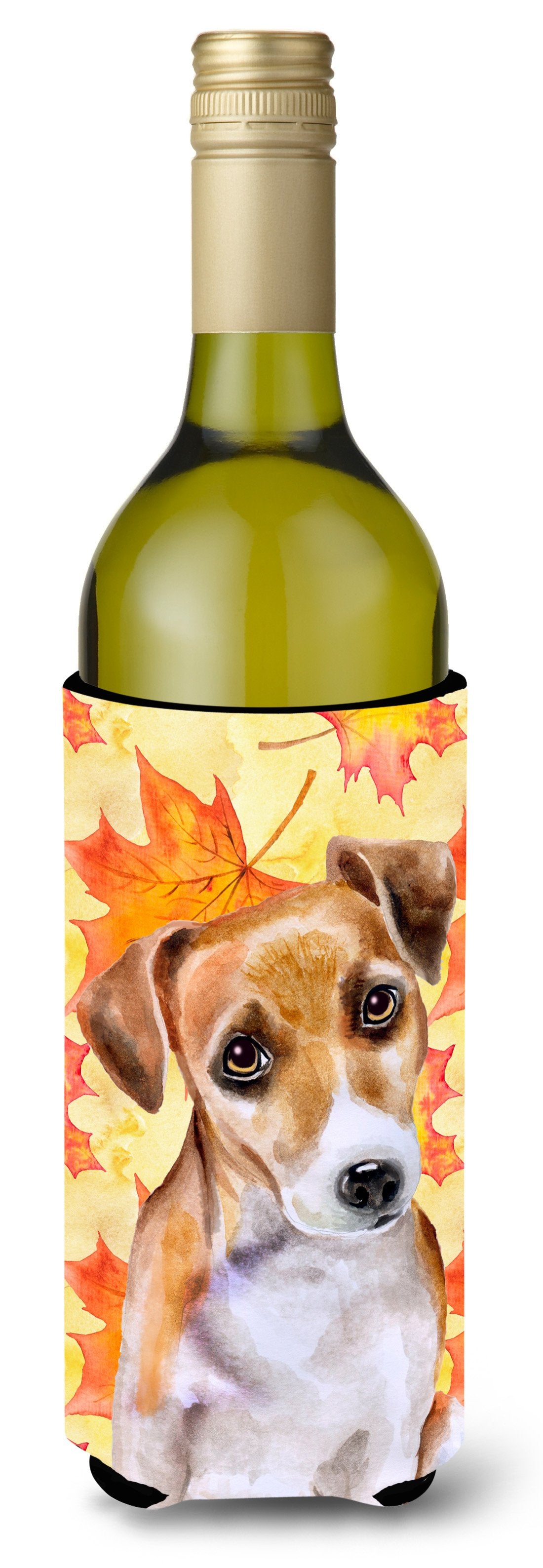 Jack Russell Terrier #2 Fall Wine Bottle Beverge Insulator Hugger BB9974LITERK by Caroline&#39;s Treasures