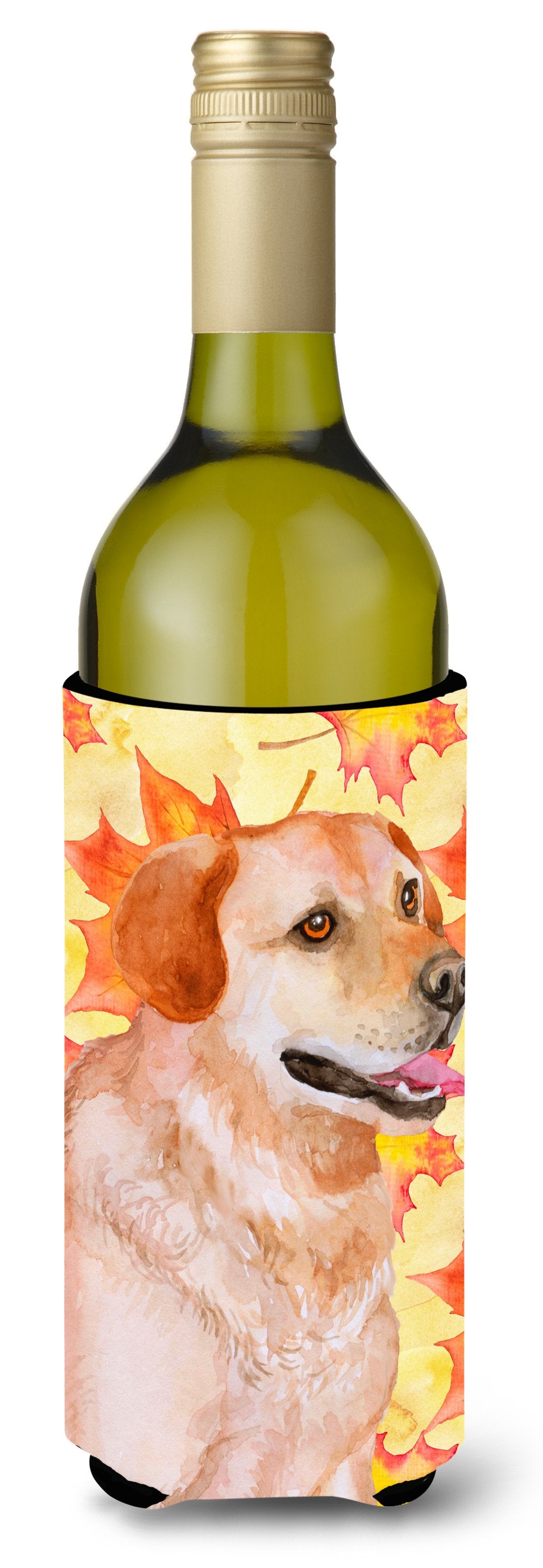 Labrador Retriever Fall Wine Bottle Beverge Insulator Hugger BB9975LITERK by Caroline&#39;s Treasures