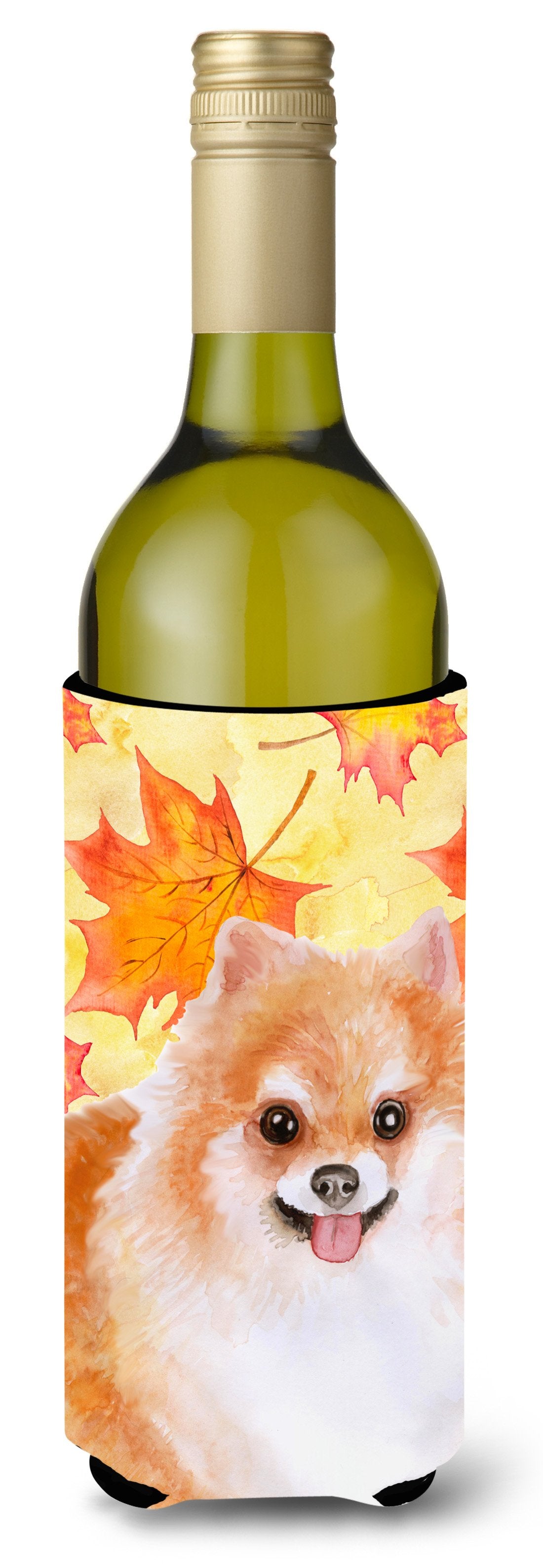 Pomeranian #2 Fall Wine Bottle Beverge Insulator Hugger BB9977LITERK by Caroline&#39;s Treasures