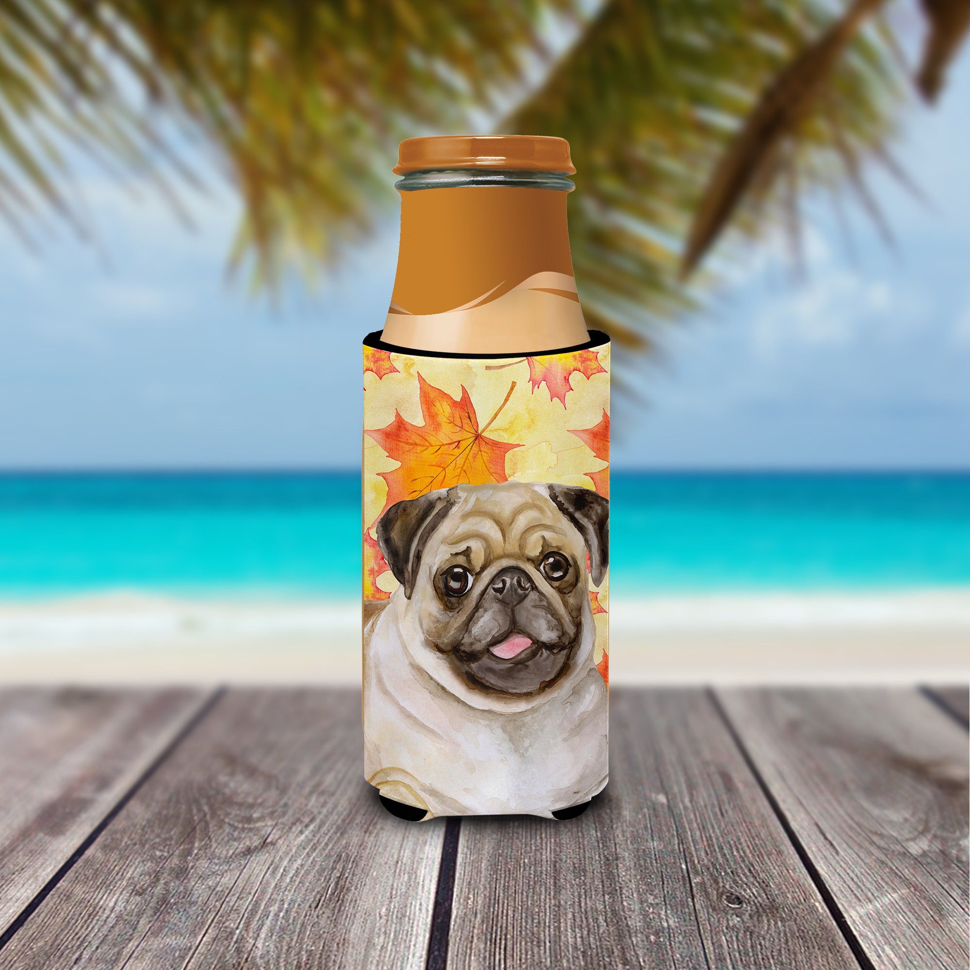 Fawn Pug Fall  Ultra Hugger for slim cans BB9979MUK  the-store.com.