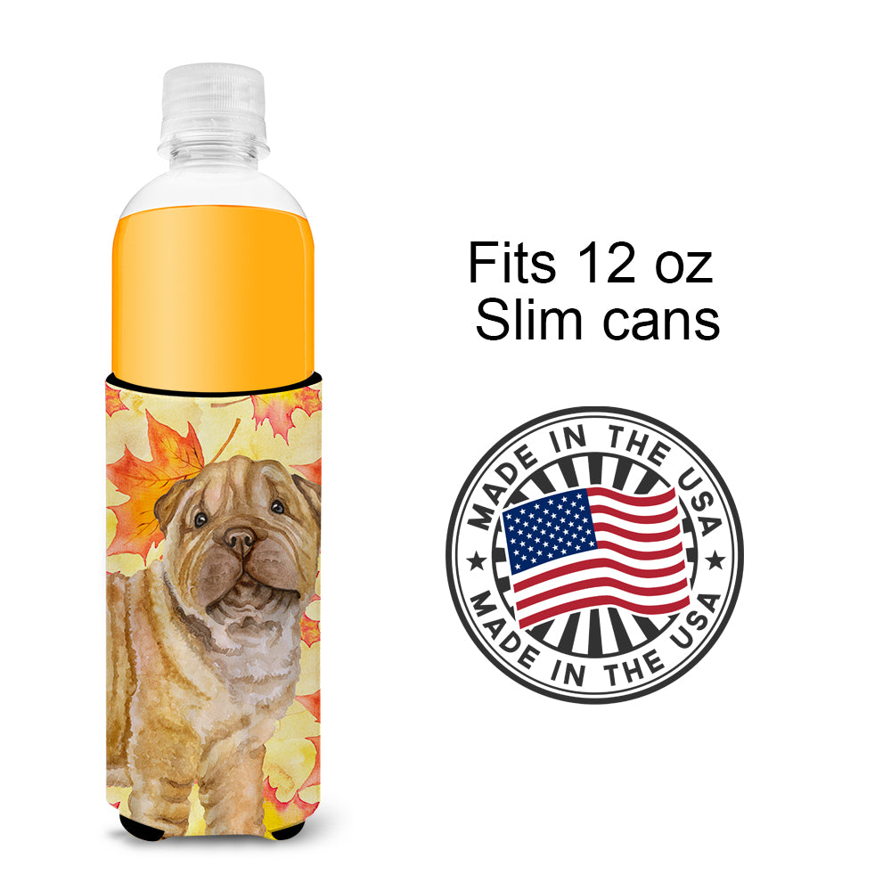 Shar Pei Puppy Fall  Ultra Hugger for slim cans BB9980MUK