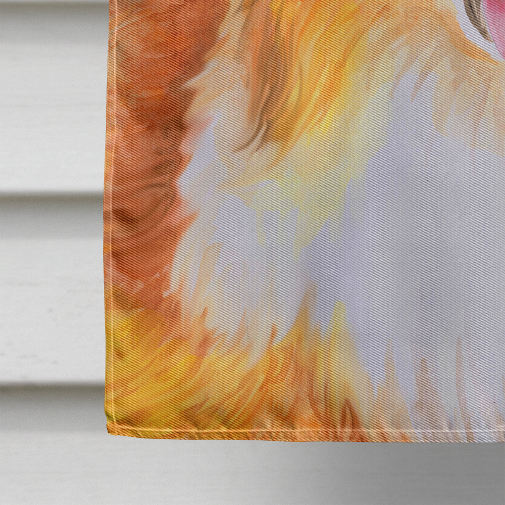 Sheltie Fall Flag Canvas House Size BB9981CHF  the-store.com.