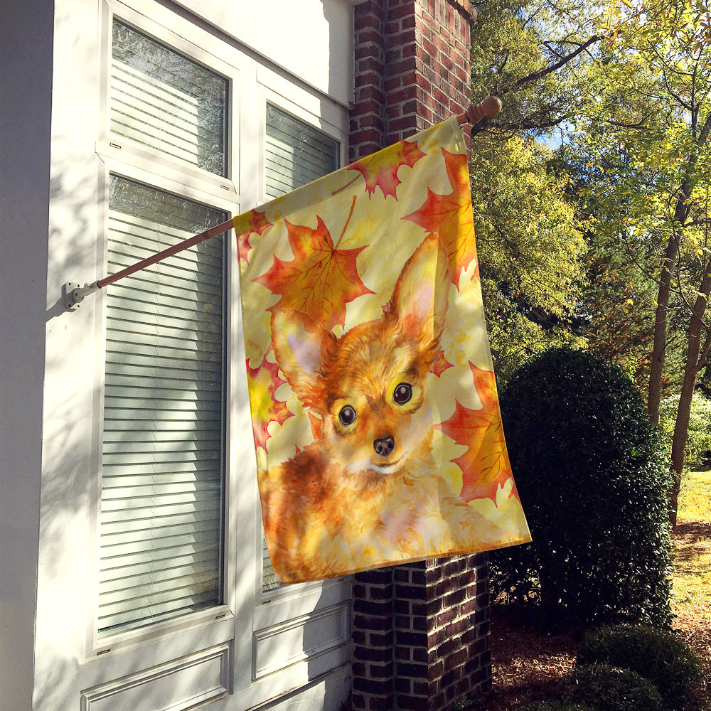 Toy Terrier Fall Flag Canvas House Size BB9983CHF  the-store.com.