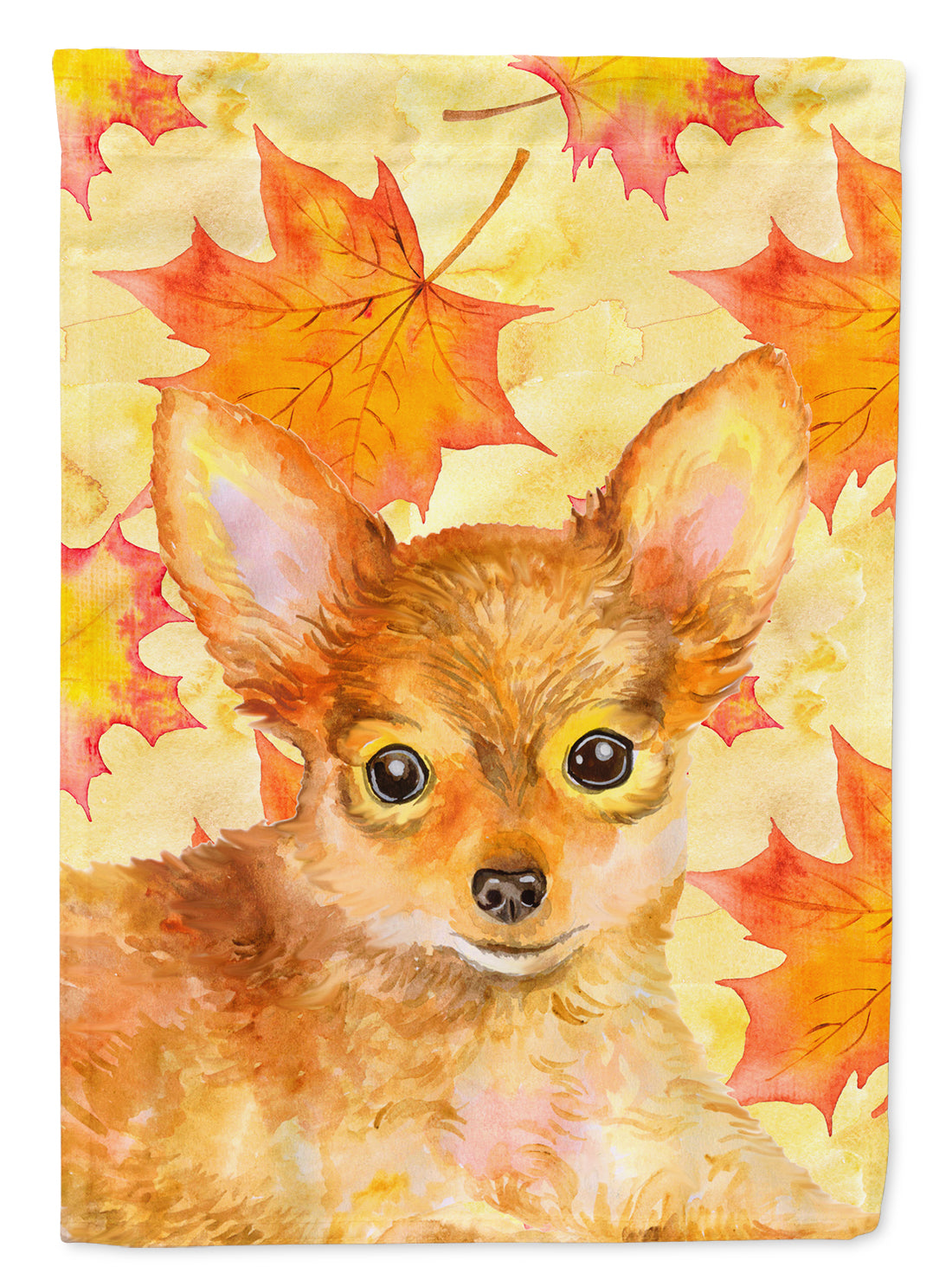 Toy Terrier Fall Flag Canvas House Size BB9983CHF