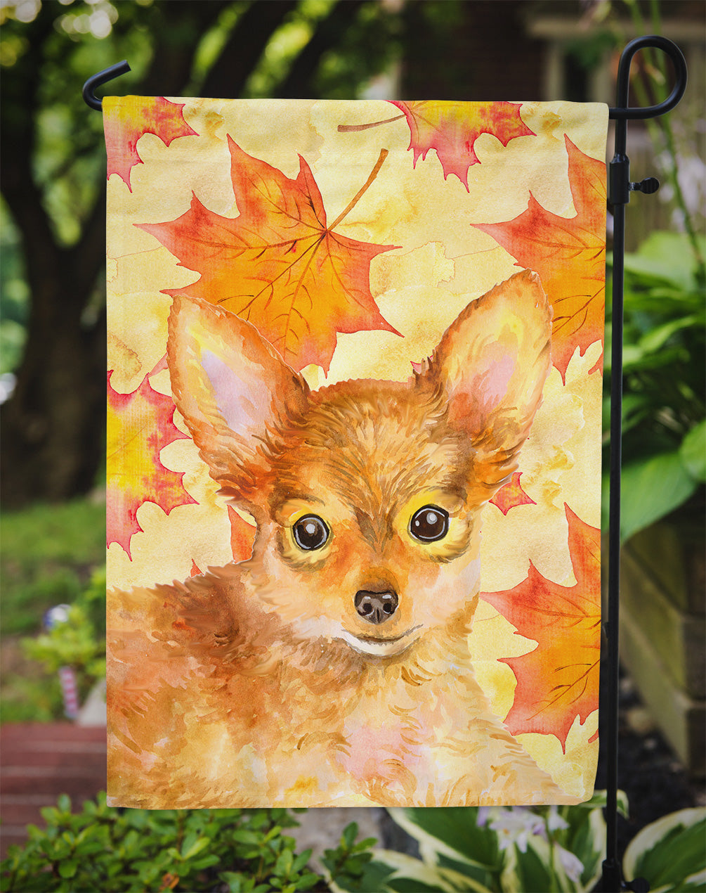 Toy Terrier Fall Flag Garden Size BB9983GF  the-store.com.