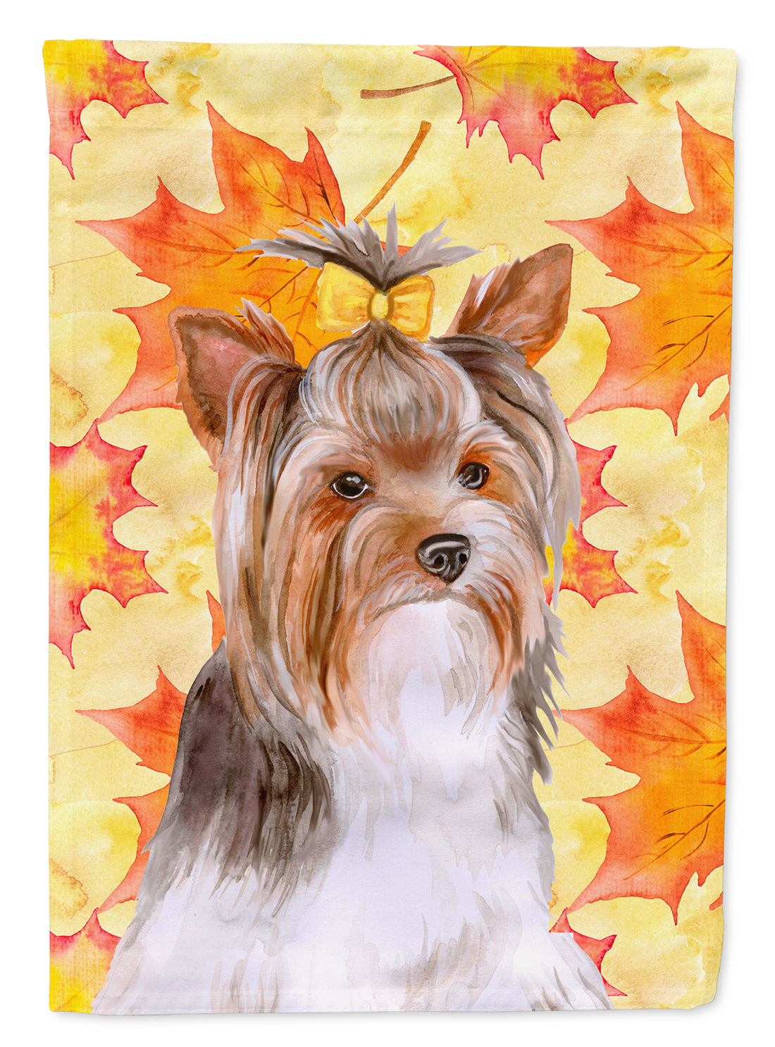 Yorkshire Terrier #2 Fall Flag Canvas House Size BB9984CHF  the-store.com.