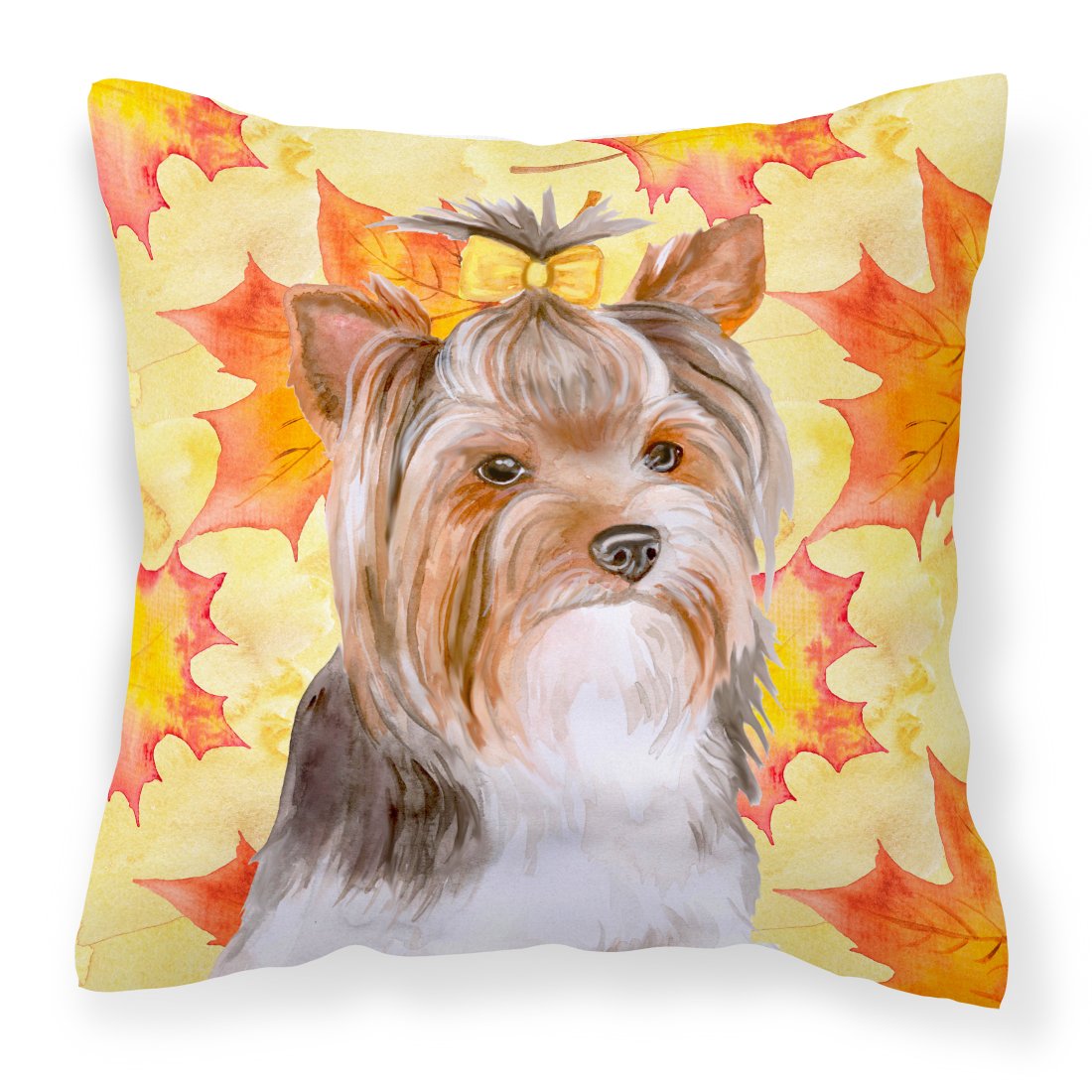 Yorkshire Terrier #2 Fall Fabric Decorative Pillow BB9984PW1818 by Caroline's Treasures