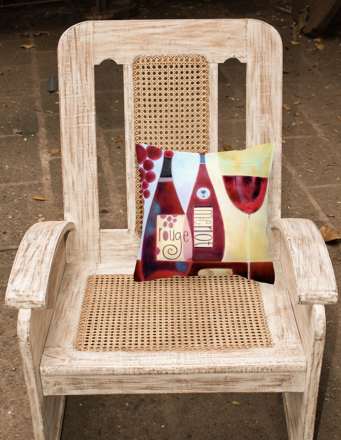 Wine Collection Rouge by Cathy Brear Canvas Decorative Pillow BCBR0069PW1414 - the-store.com