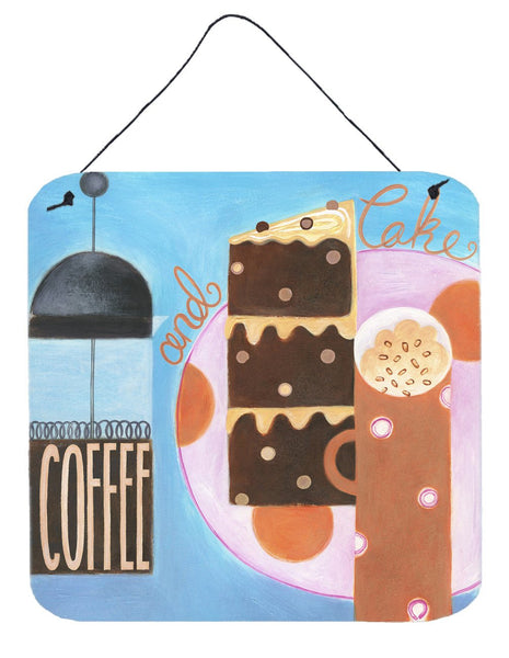 Kitchen Collection Coffee and Cake Wall or Door Hanging Prints BCBR0116DS66 by Caroline's Treasures