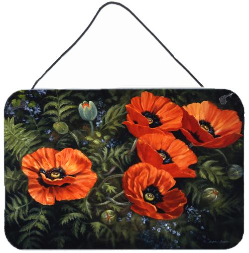Poppies by Daphne Baxter Wall or Door Hanging Prints by Caroline's Treasures
