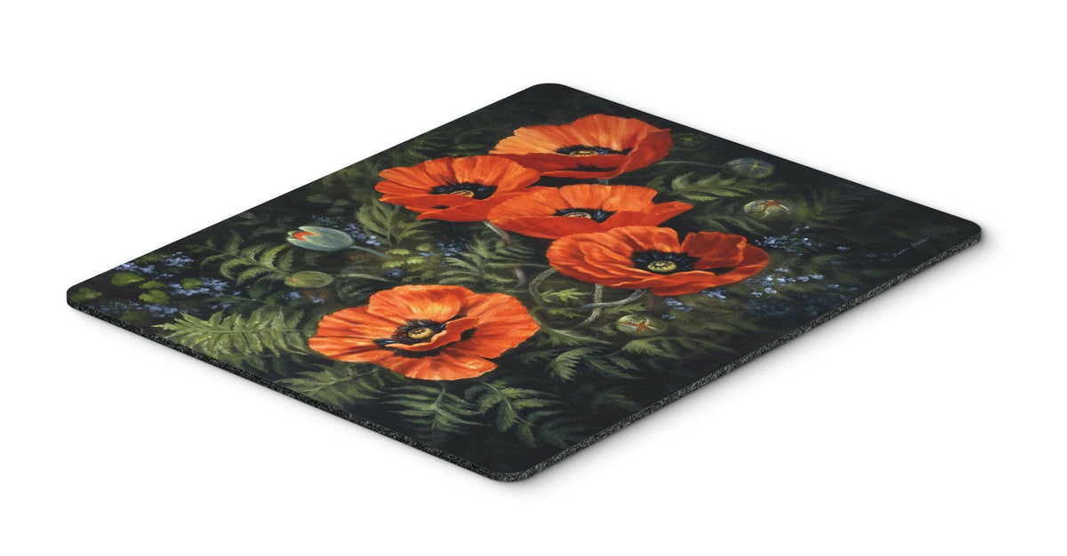 Poppies by Daphne Baxter Mouse Pad, Hot Pad or Trivet BDBA0007MP by Caroline&#39;s Treasures