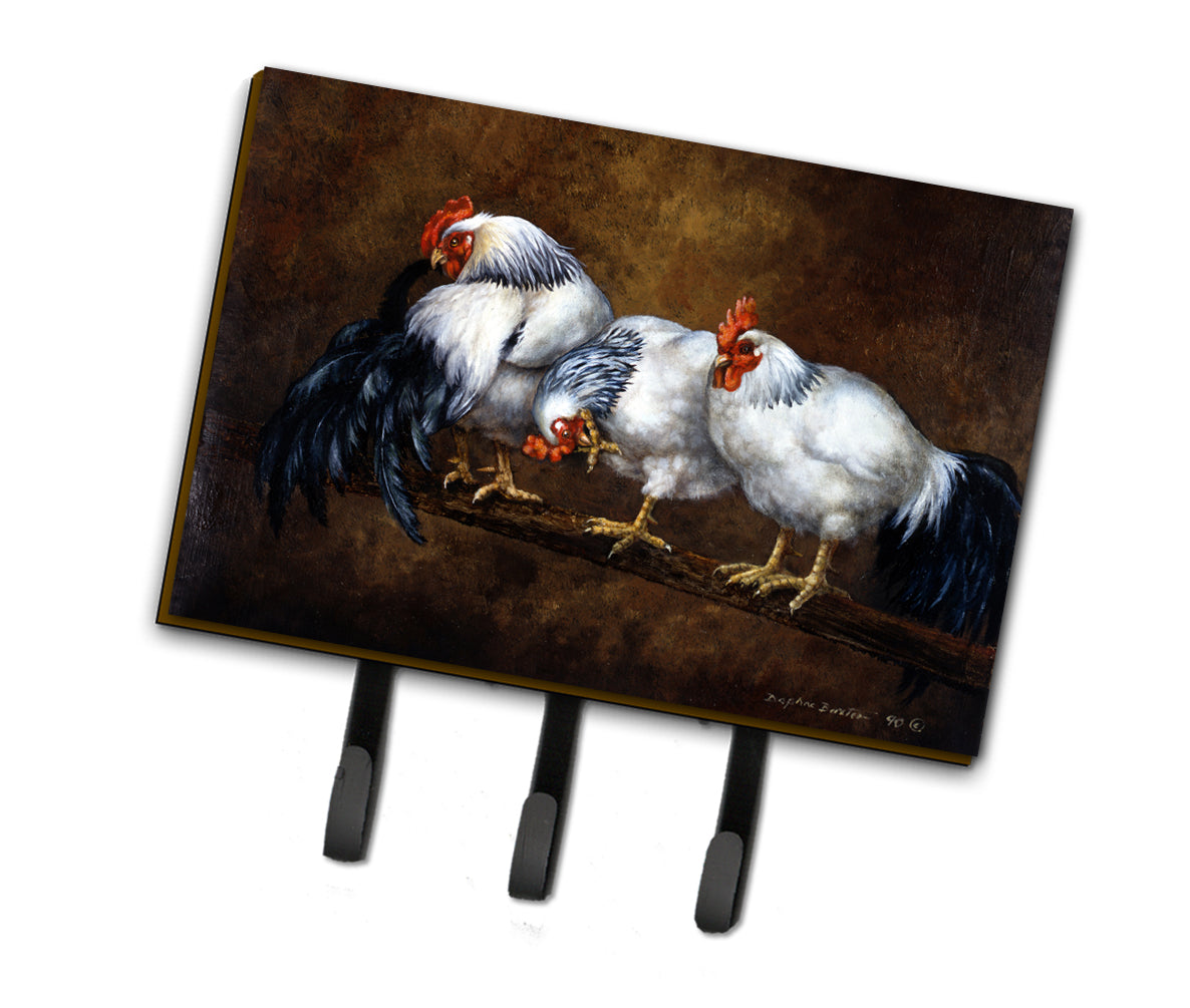 Roosting Rooster and Chickens Leash or Key Holder BDBA0081TH68