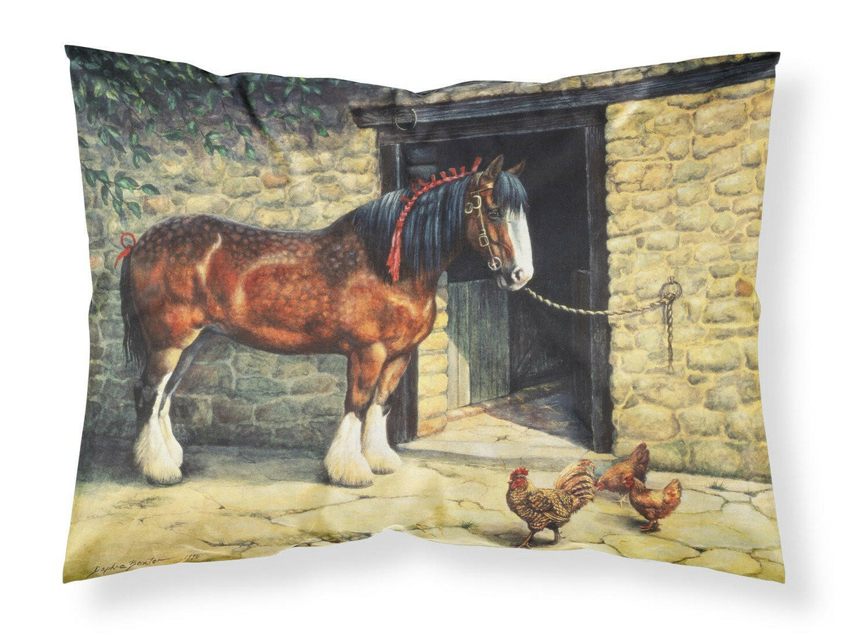 Horse and Chickens by Daphne Baxter Fabric Standard Pillowcase BDBA0087PILLOWCASE by Caroline&#39;s Treasures
