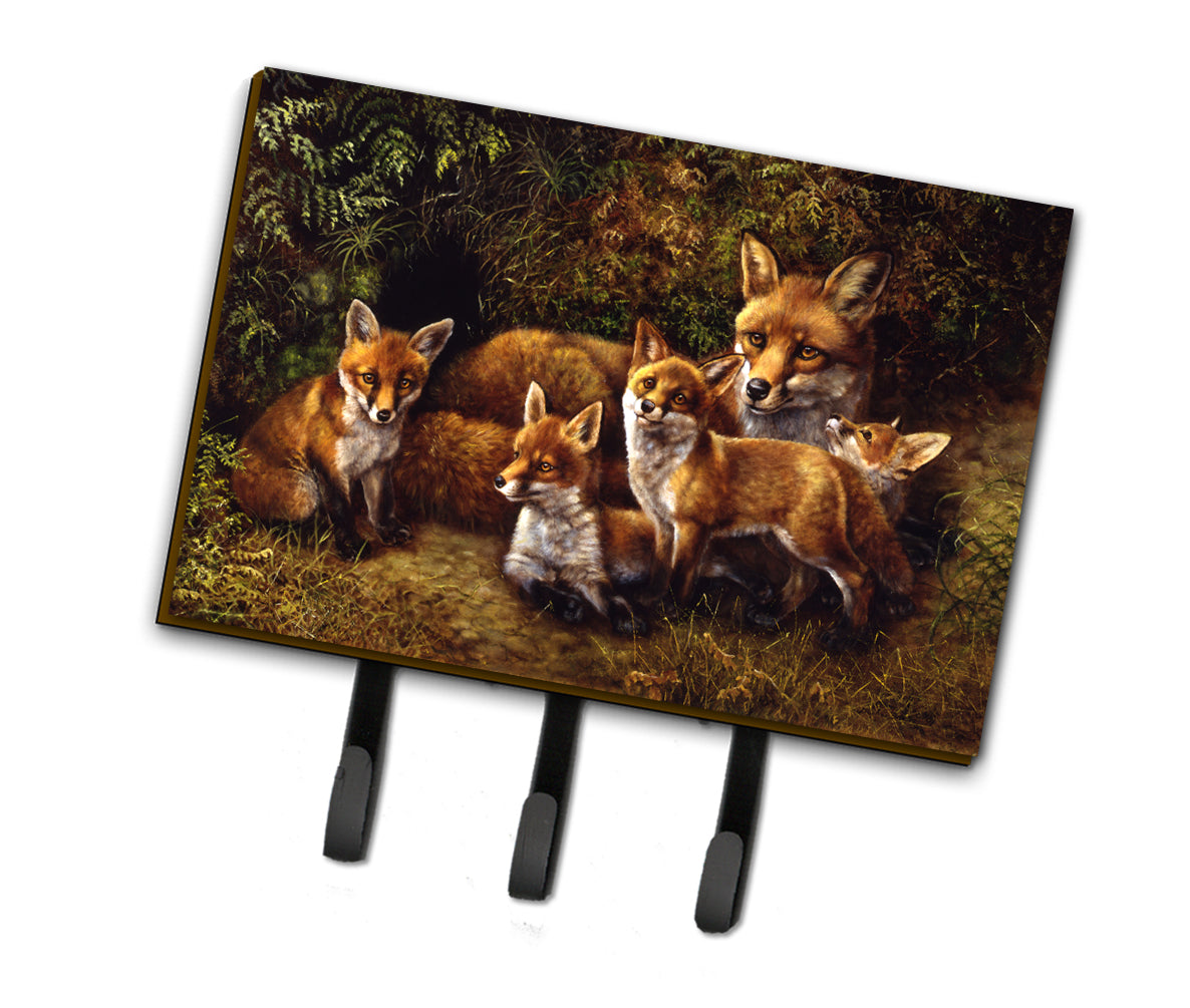 Fox Family Foxes by Daphne Baxter Leash or Key Holder BDBA0090TH68