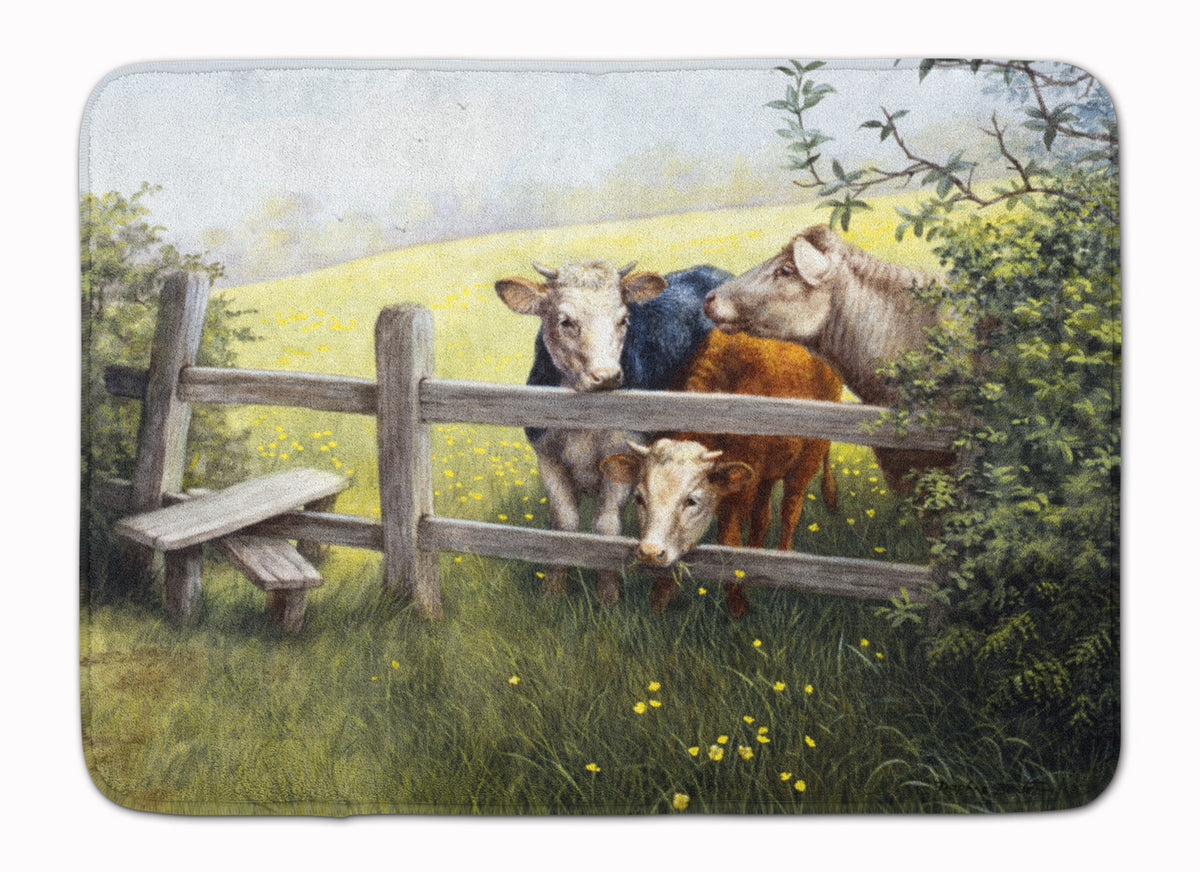 Cows in a Buttercup Meadow Machine Washable Memory Foam Mat BDBA0103RUG - the-store.com