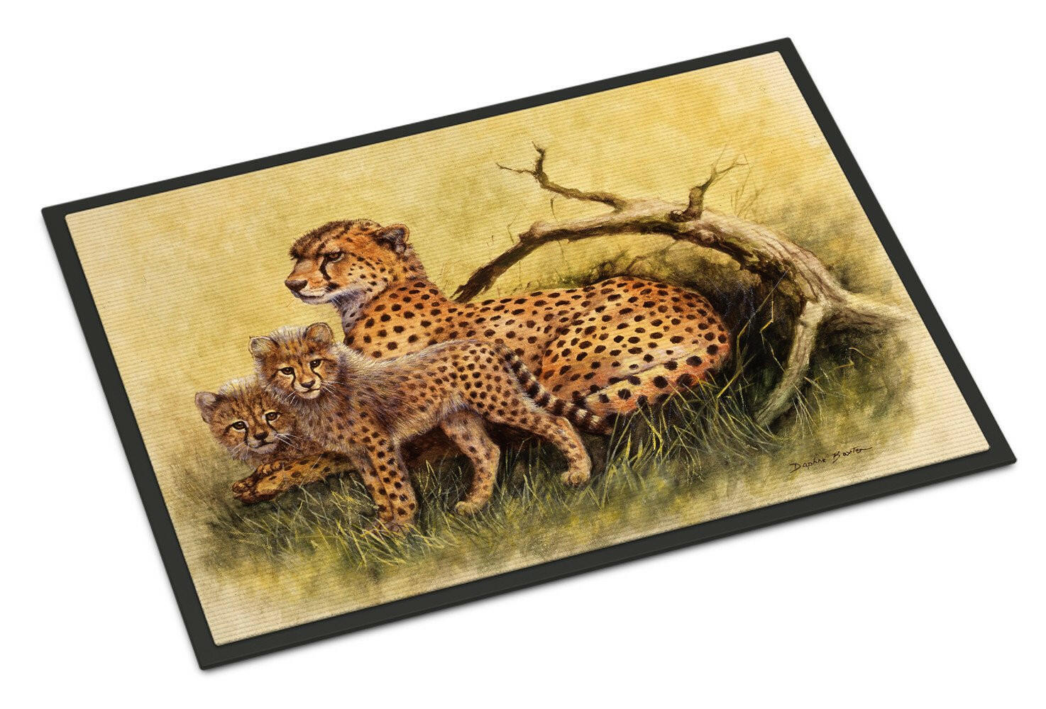 Cheetahs by Daphne Baxter Indoor or Outdoor Mat 18x27 BDBA0113MAT - the-store.com